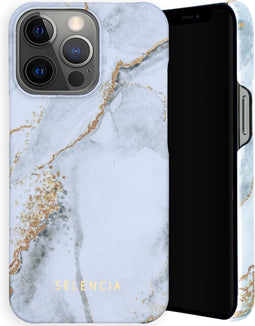 Selencia Hoesje Geschikt voor iPhone 13 Pro - Selencia Maya Fashion Backcover - grijs
