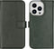 Selencia Hoesje Geschikt voor iPhone 14 Pro Hoesje Met Pasjeshouder - Selencia Echt Lederen Bookcase - Groen