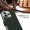 Selencia Hoesje Geschikt voor iPhone 14 Pro Hoesje Met Pasjeshouder - Selencia Echt Lederen Bookcase - Groen
