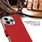 Selencia Hoesje Geschikt voor iPhone 14 Pro Hoesje Met Pasjeshouder - Selencia Echt Lederen Bookcase - Rood