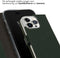 Selencia Hoesje Geschikt voor iPhone 14 Pro Hoesje Met Pasjeshouder - Selencia Echt Lederen Bookcase - Groen