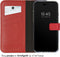 Selencia Hoesje Geschikt voor iPhone 14 Pro Max Hoesje Met Pasjeshouder - Selencia Echt Lederen Bookcase - Rood