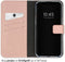 Selencia Hoesje Geschikt voor iPhone 15 Hoesje Met Pasjeshouder - Selencia Echt Lederen Bookcase - roze
