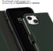 Selencia Hoesje Geschikt voor iPhone 15 Hoesje Met Pasjeshouder - Selencia Echt Lederen Bookcase - Groen