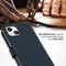 Selencia Hoesje Geschikt voor iPhone 15 Plus Hoesje Met Pasjeshouder - Selencia Echt Lederen Bookcase - Blauw