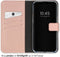 Selencia Hoesje Geschikt voor iPhone 15 Plus Hoesje Met Pasjeshouder - Selencia Echt Lederen Bookcase - roze