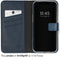 Selencia Hoesje Geschikt voor iPhone 15 Plus Hoesje Met Pasjeshouder - Selencia Echt Lederen Bookcase - Blauw