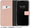 Selencia Hoesje Geschikt voor iPhone 15 Pro Hoesje Met Pasjeshouder - Selencia Echt Lederen Bookcase - roze
