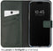Selencia Hoesje Geschikt voor iPhone 15 Pro Max Hoesje Met Pasjeshouder - Selencia Echt Lederen Bookcase - Groen