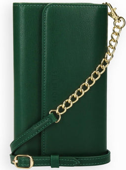 Selencia Hoesje Geschikt voor iPhone SE (2022) / SE (2020) / 8 / 7 / 6s / 6 Hoesje Met Pasjeshouder - Selencia Eny Uitneembare Vegan Lederen Clutch - Groen