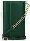 Selencia Hoesje Geschikt voor iPhone SE (2022) / SE (2020) / 8 / 7 / 6s / 6 Hoesje Met Pasjeshouder - Selencia Eny Uitneembare Vegan Lederen Clutch - Groen