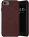 Selencia Hoesje Geschikt voor iPhone SE (2022) / SE (2020) / 8 / 7 / 6s / 6 Hoesje - Selencia Gaia Slang Backcover - Donkerrood