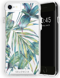 Selencia Hoesje Geschikt voor iPhone SE (2022) / SE (2020) / 8 / 7 / 6s / 6 Hoesje - Selencia Zarya Fashion Extra Beschermende Backcover - groen