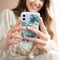Selencia Hoesje Geschikt voor iPhone SE (2022) / SE (2020) / 8 / 7 / 6s / 6 Hoesje - Selencia Zarya Fashion Extra Beschermende Backcover - groen