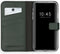Selencia Hoesje Geschikt voor iPhone Xs / X Hoesje Met Pasjeshouder - Selencia Echt Lederen Bookcase - Groen