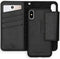 Selencia Hoesje Geschikt voor iPhone Xs / X Hoesje Met Pasjeshouder - Selencia Llyr 2-in-1 Uitneembare Slang Bookcase - Zwart