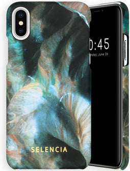 Selencia Hoesje Geschikt voor iPhone Xs / X Hoesje - Selencia Maya Fashion Backcover - zwart