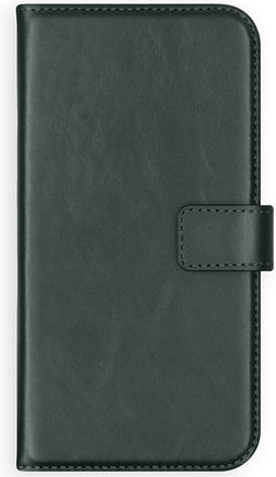 Selencia Hoesje Geschikt voor OnePlus 7 Hoesje Met Pasjeshouder - Selencia Echt Lederen Bookcase - Groen