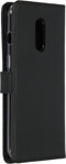 Selencia Hoesje Geschikt voor OnePlus 7 Hoesje Met Pasjeshouder - Selencia Echt Lederen Bookcase - Zwart