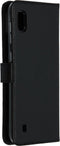 Selencia Hoesje Geschikt voor Samsung Galaxy A10 Hoesje Met Pasjeshouder - Selencia Echt Lederen Bookcase - Zwart