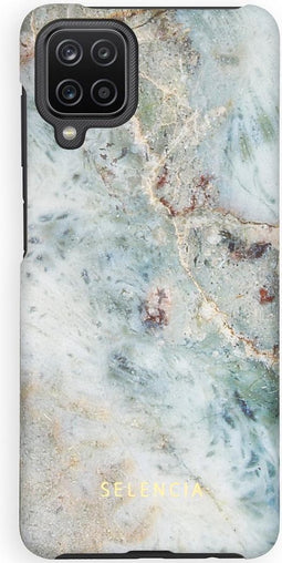 Selencia Hoesje Geschikt voor Samsung Galaxy A12 Hoesje - Selencia Maya Fashion Backcover - blauw