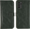 Selencia Hoesje Geschikt voor Samsung Galaxy A13 (4G) Hoesje Met Pasjeshouder - Selencia Echt Lederen Bookcase - Groen