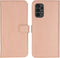 Selencia Hoesje Geschikt voor Samsung Galaxy A13 (4G) Hoesje Met Pasjeshouder - Selencia Echt Lederen Bookcase - roze