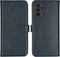 Selencia Hoesje Geschikt voor Samsung Galaxy A13 (4G) Hoesje Met Pasjeshouder - Selencia Echt Lederen Bookcase - Blauw