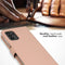 Selencia Hoesje Geschikt voor Samsung Galaxy A13 (4G) Hoesje Met Pasjeshouder - Selencia Echt Lederen Bookcase - roze