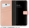 Selencia Hoesje Geschikt voor Samsung Galaxy A13 (4G) Hoesje Met Pasjeshouder - Selencia Echt Lederen Bookcase - roze