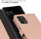 Selencia Hoesje Geschikt voor Samsung Galaxy A13 (4G) Hoesje Met Pasjeshouder - Selencia Echt Lederen Bookcase - roze