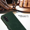 Selencia Hoesje Geschikt voor Samsung Galaxy A13 (5G) / A04s Hoesje Met Pasjeshouder - Selencia Echt Lederen Bookcase - Groen