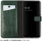 Selencia Hoesje Geschikt voor Samsung Galaxy A13 (5G) / A04s Hoesje Met Pasjeshouder - Selencia Echt Lederen Bookcase - Groen