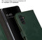 Selencia Hoesje Geschikt voor Samsung Galaxy A13 (5G) / A04s Hoesje Met Pasjeshouder - Selencia Echt Lederen Bookcase - Groen
