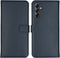 Selencia Hoesje Geschikt voor Samsung Galaxy A14 (5G) / A14 (4G) Hoesje Met Pasjeshouder - Selencia Echt Lederen Bookcase - Blauw