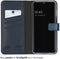 Selencia Hoesje Geschikt voor Samsung Galaxy A14 (5G) / A14 (4G) Hoesje Met Pasjeshouder - Selencia Echt Lederen Bookcase - Blauw