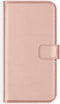 Selencia Hoesje Geschikt voor Samsung Galaxy A22 (5G) Hoesje Met Pasjeshouder - Selencia Echt Lederen Bookcase - Roze
