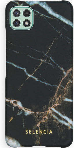 Selencia Hoesje Geschikt voor Samsung Galaxy A22 (5G) Hoesje - Selencia Maya Fashion Backcover - zwart