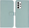 Selencia Hoesje Geschikt voor Samsung Galaxy A23 (5G) Hoesje Met Pasjeshouder - Selencia Echt Lederen Bookcase - lichtblauw
