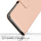 Selencia Hoesje Geschikt voor Samsung Galaxy A23 (5G) Hoesje Met Pasjeshouder - Selencia Echt Lederen Bookcase - roze