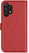 Selencia Hoesje Geschikt voor Samsung Galaxy A32 (4G) Hoesje Met Pasjeshouder - Selencia Echt Lederen Bookcase - Rood