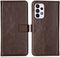 Selencia Hoesje Geschikt voor Samsung Galaxy A33 Hoesje Met Pasjeshouder - Selencia Echt Lederen Bookcase - Bruin