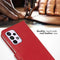 Selencia Hoesje Geschikt voor Samsung Galaxy A33 Hoesje Met Pasjeshouder - Selencia Echt Lederen Bookcase - Rood