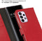 Selencia Hoesje Geschikt voor Samsung Galaxy A33 Hoesje Met Pasjeshouder - Selencia Echt Lederen Bookcase - Rood