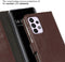 Selencia Hoesje Geschikt voor Samsung Galaxy A33 Hoesje Met Pasjeshouder - Selencia Echt Lederen Bookcase - Bruin