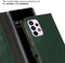 Selencia Hoesje Geschikt voor Samsung Galaxy A33 Hoesje Met Pasjeshouder - Selencia Echt Lederen Bookcase - Groen