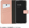 Selencia Hoesje Geschikt voor Samsung Galaxy A34 (5G) Hoesje Met Pasjeshouder - Selencia Echt Lederen Bookcase - roze