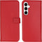 Selencia Hoesje Geschikt voor Samsung Galaxy A35 Hoesje Met Pasjeshouder - Selencia Echt Lederen Bookcase - Rood
