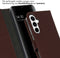 Selencia Hoesje Geschikt voor Samsung Galaxy A35 Hoesje Met Pasjeshouder - Selencia Echt Lederen Bookcase - Bruin