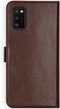 Selencia Hoesje Geschikt voor Samsung Galaxy A41 Hoesje Met Pasjeshouder - Selencia Echt Lederen Bookcase - Bruin